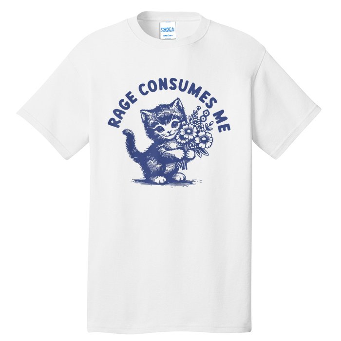 Cat Rage Consumes Me Tall T-Shirt