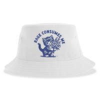 Cat Rage Consumes Me Sustainable Bucket Hat