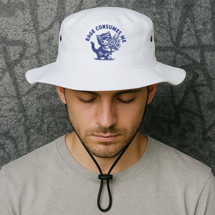 Cat Rage Consumes Me Bucket Hat