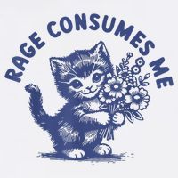 Cat Rage Consumes Me Bucket Hat