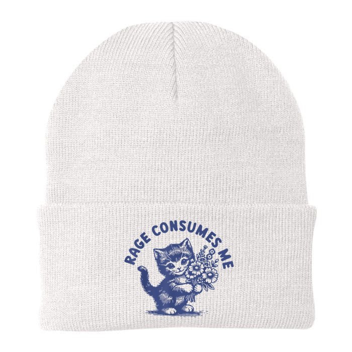 Cat Rage Consumes Me Beanie