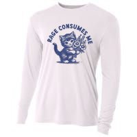 Cat Rage Consumes Me Cooling Performance Long Sleeve Crew