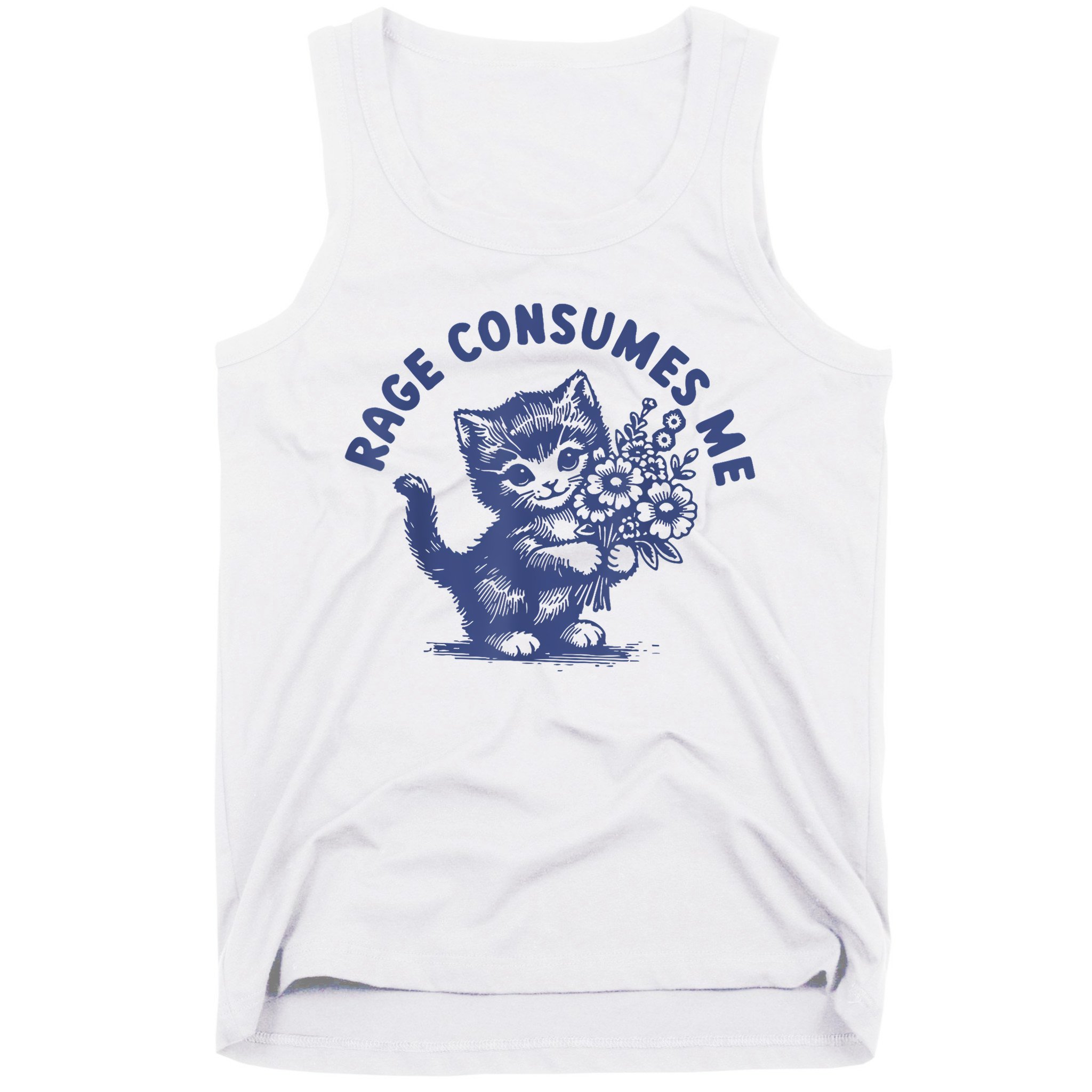 Cat Rage Consumes Me Tank Top