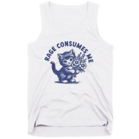 Cat Rage Consumes Me Tank Top