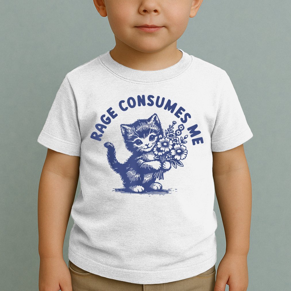 Cat Rage Consumes Me Toddler T-Shirt
