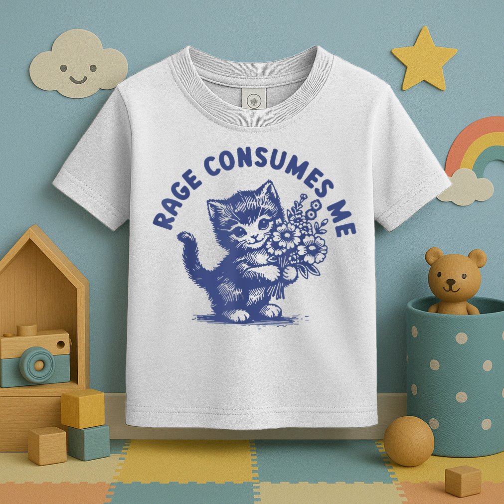 Cat Rage Consumes Me Toddler T-Shirt