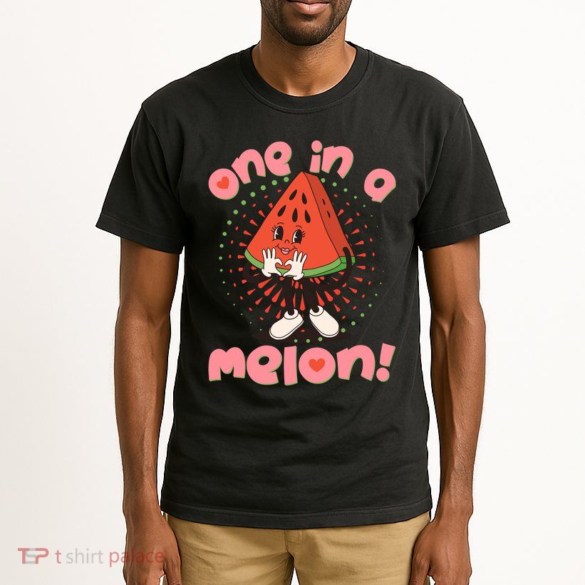 Cute Retro Cartoon Watermelon One In A Melon Tall T-Shirt