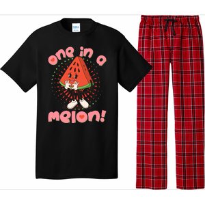 Cute Retro Cartoon Watermelon One In A Melon Pajama Set