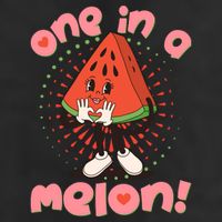 Cute Retro Cartoon Watermelon One In A Melon Golf Towel