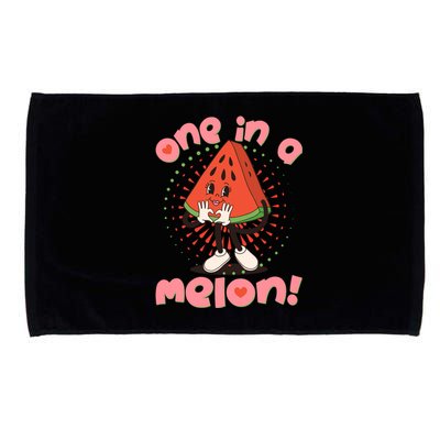 Cute Retro Cartoon Watermelon One In A Melon Microfiber Hand Towel