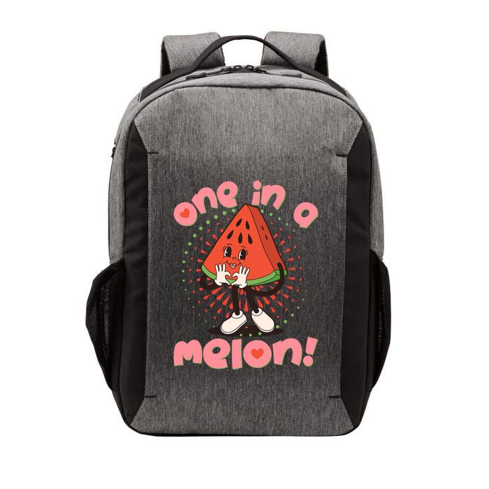 Cute Retro Cartoon Watermelon One In A Melon Vector Backpack