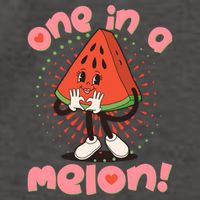 Cute Retro Cartoon Watermelon One In A Melon Vector Backpack