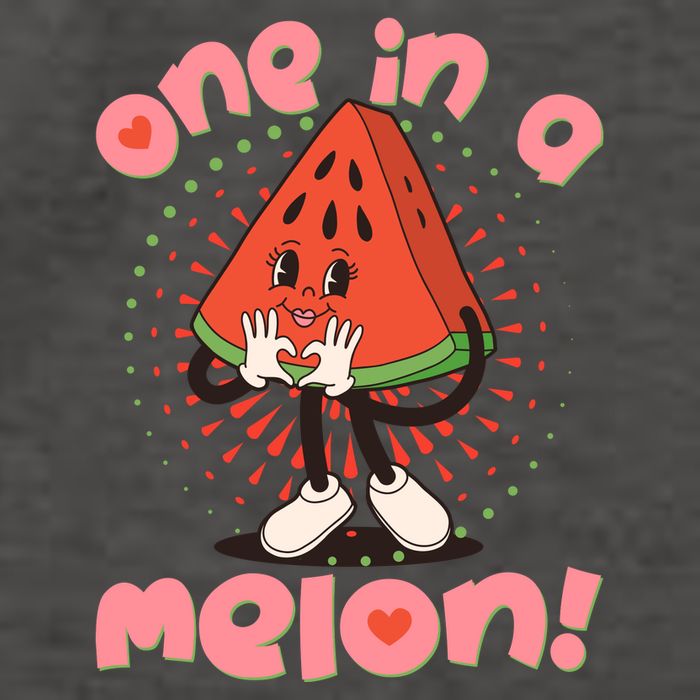 Cute Retro Cartoon Watermelon One In A Melon Vector Backpack
