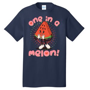 Cute Retro Cartoon Watermelon One In A Melon Tall T-Shirt