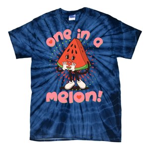 Cute Retro Cartoon Watermelon One In A Melon Tie-Dye T-Shirt