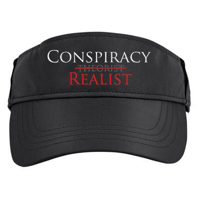 Conspiracy Realist Conspiracy Theory Adult Drive Performance Visor