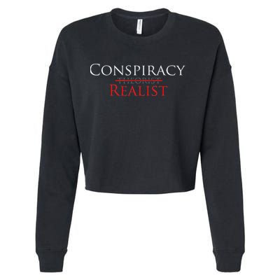 Conspiracy Realist Conspiracy Theory Cropped Pullover Crew