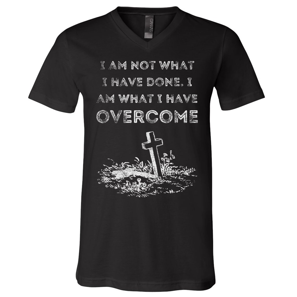 Celebrate Recovery Christian Cross Jesus Christ V-Neck T-Shirt