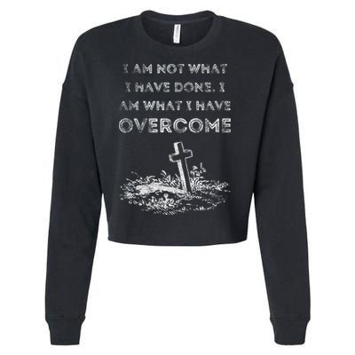 Celebrate Recovery Christian Cross Jesus Christ Cropped Pullover Crew