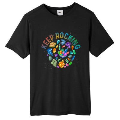 Colorful Rock Collector Earth Scientist Funny Geology Tall Fusion ChromaSoft Performance T-Shirt