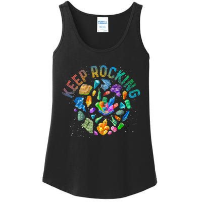 Colorful Rock Collector Earth Scientist Funny Geology Ladies Essential Tank