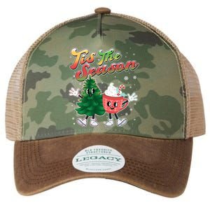 Cute Retro Cartoon Christmas Tis The Season Legacy Tie Dye Trucker Hat