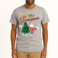 Cute Retro Cartoon Christmas Tis The Season Tall T-Shirt