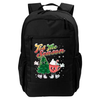 Cute Retro Cartoon Christmas Tis The Season Backpack