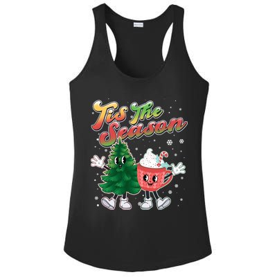 Cute Retro Cartoon Christmas Tis The Season Ladies PosiCharge Competitor Racerback Tank