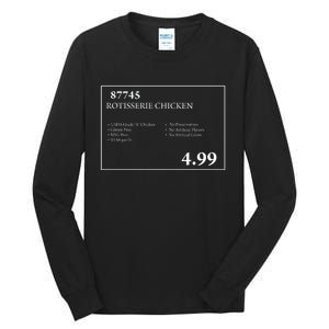 Costco Rotisserie Chicken Tall Long Sleeve T-Shirt