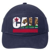 California Republic Cali Flag Vintage Fade 7-Panel Snapback Hat