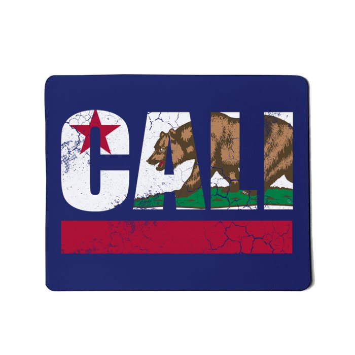 California Republic Cali Flag Vintage Fade Mousepad