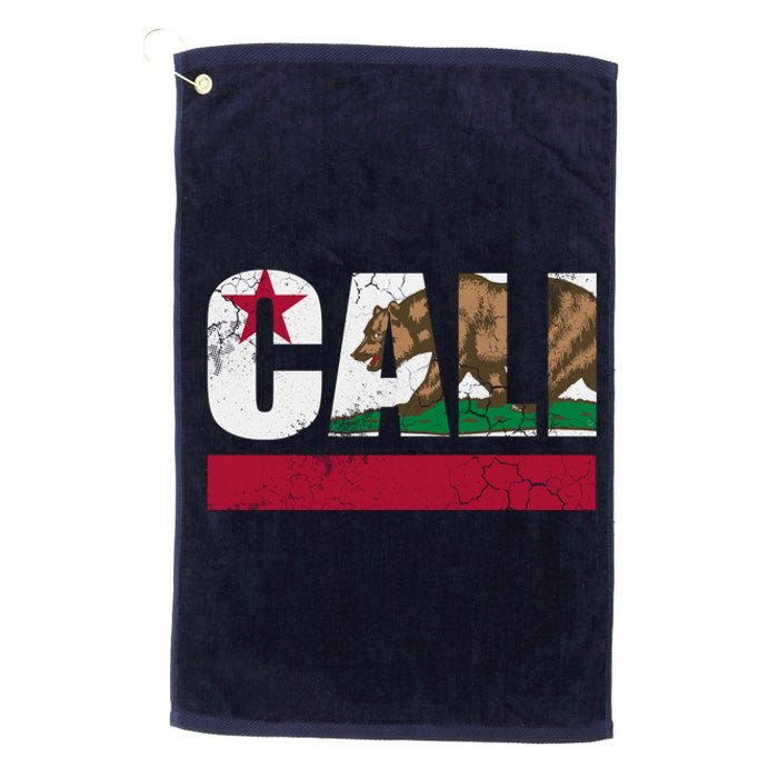 California Republic Cali Flag Vintage Fade Platinum Collection Golf Towel