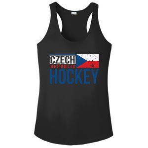 Czech Republic Czechia Hockey International Ice Supporter Cool Gift Ladies PosiCharge Competitor Racerback Tank