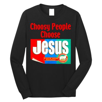 Choosy-People Retro Choose Jesus Christ Choose Jesus  Long Sleeve Shirt