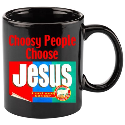 Choosy-People Retro Choose Jesus Christ Choose Jesus  11oz C Handle Ceramic Mug