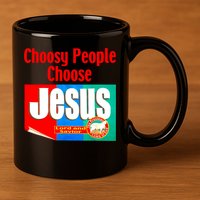 Choosy-People Retro Choose Jesus Christ Choose Jesus  11oz C Handle Ceramic Mug