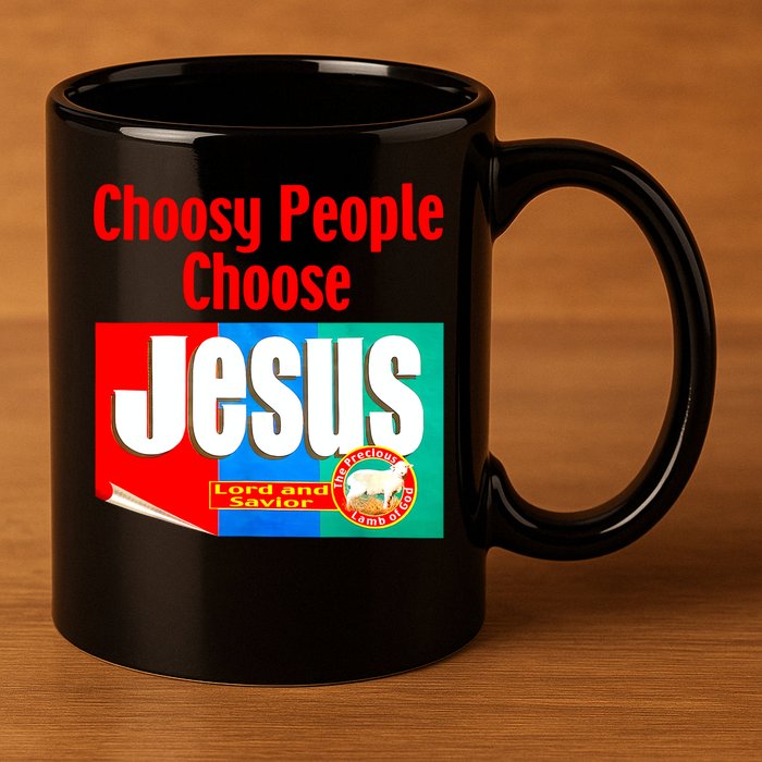Choosy-People Retro Choose Jesus Christ Choose Jesus  11oz C Handle Ceramic Mug