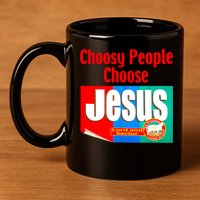 Choosy-People Retro Choose Jesus Christ Choose Jesus  11oz C Handle Ceramic Mug