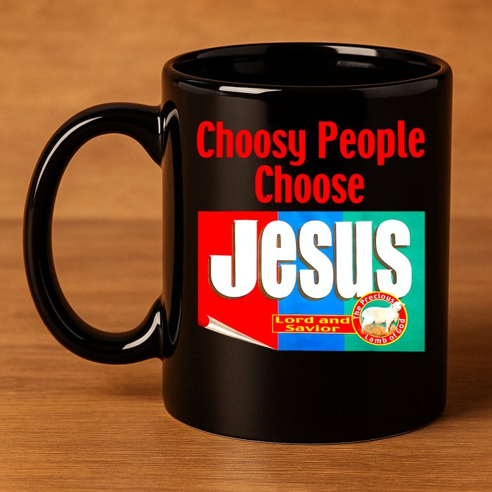 Choosy-People Retro Choose Jesus Christ Choose Jesus  11oz C Handle Ceramic Mug