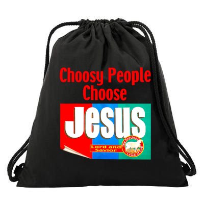Choosy-People Retro Choose Jesus Christ Choose Jesus  Drawstring Bag