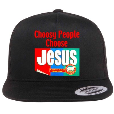 Choosy-People Retro Choose Jesus Christ Choose Jesus  Flat Bill Trucker Hat