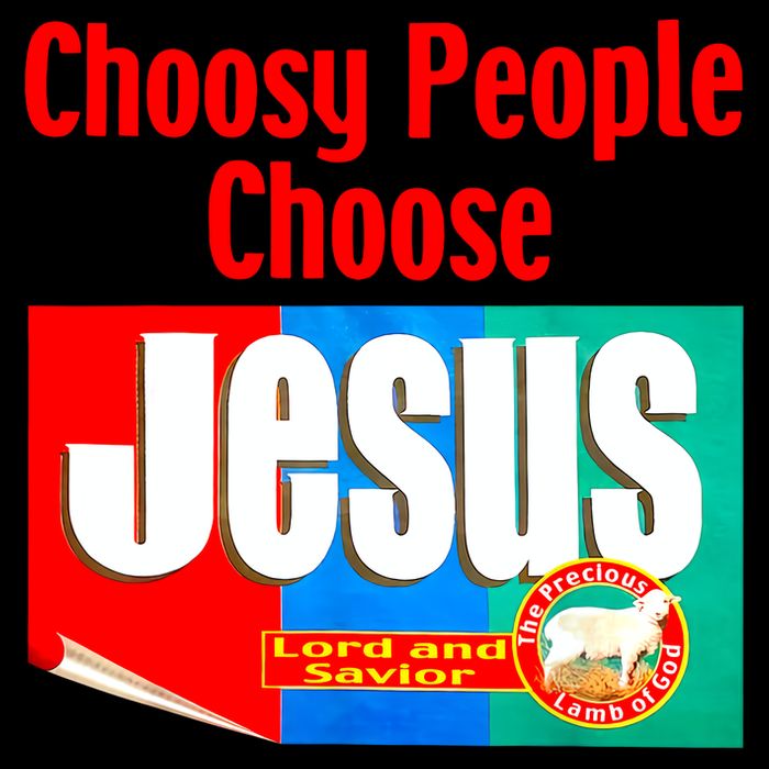 Choosy-People Retro Choose Jesus Christ Choose Jesus  Flat Bill Trucker Hat