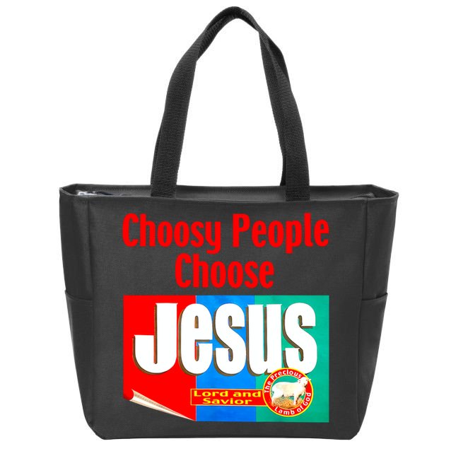 Choosy-People Retro Choose Jesus Christ Choose Jesus  Zip Tote Bag