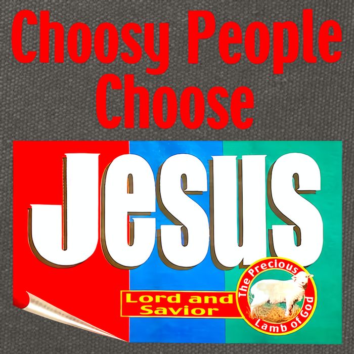 Choosy-People Retro Choose Jesus Christ Choose Jesus  Cotton Canvas Backpack