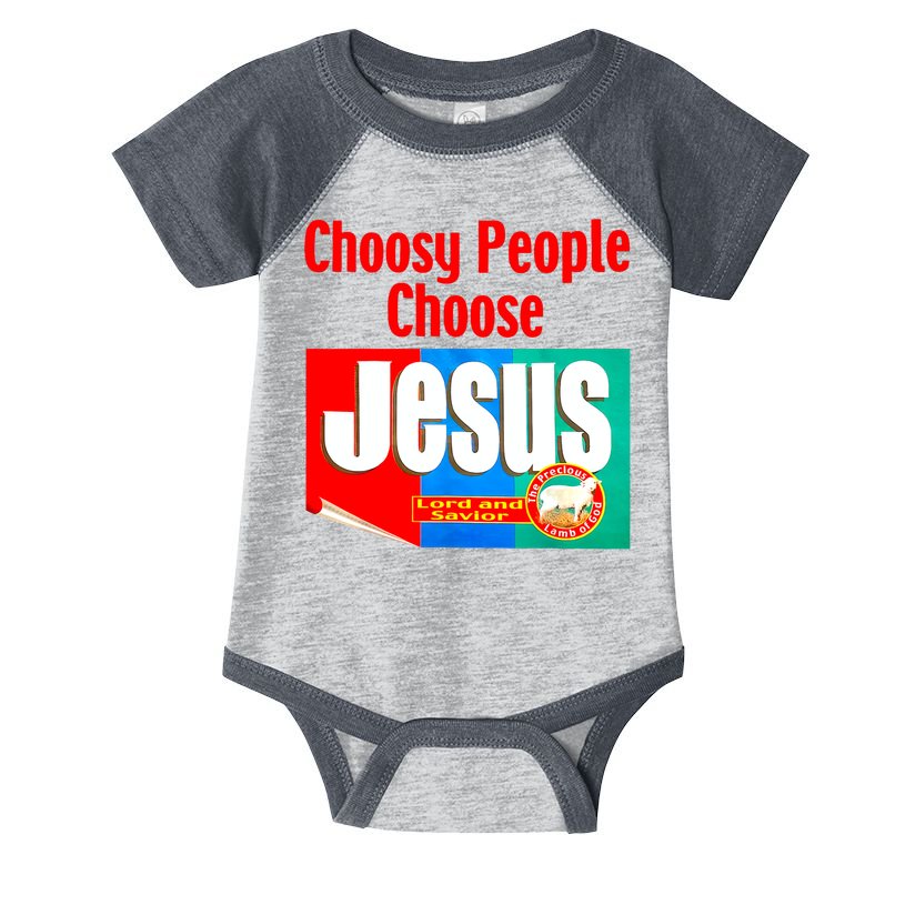 Choosy-People Retro Choose Jesus Christ Choose Jesus  Infant Baby Jersey Bodysuit