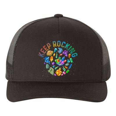 Colorful Rock Collector Earth Scientist Funny Geology Yupoong Adult 5-Panel Trucker Hat