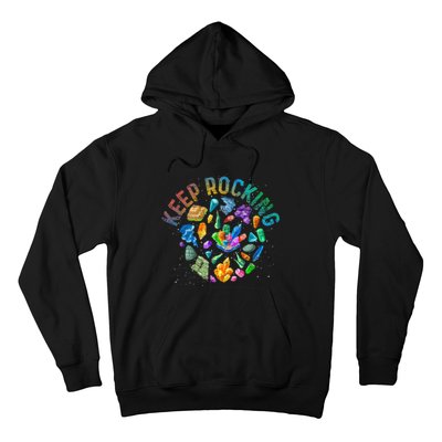 Colorful Rock Collector Earth Scientist Funny Geology Hoodie