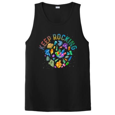 Colorful Rock Collector Earth Scientist Funny Geology PosiCharge Competitor Tank