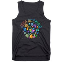 Colorful Rock Collector Earth Scientist Funny Geology Tank Top